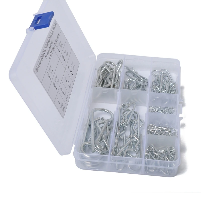 200 шт. M1 M1.2 M1.5 M1.8 M2 M2.5 стальные Пружинные штифты типа R Волнистый зажим разделенный