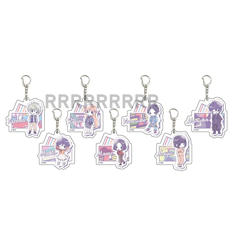 

Anime Blue Period Keychain Doll Maki Yatora Ryuji Haruka Yotasuke Maru Acrylic Keyring Pendant for Gift