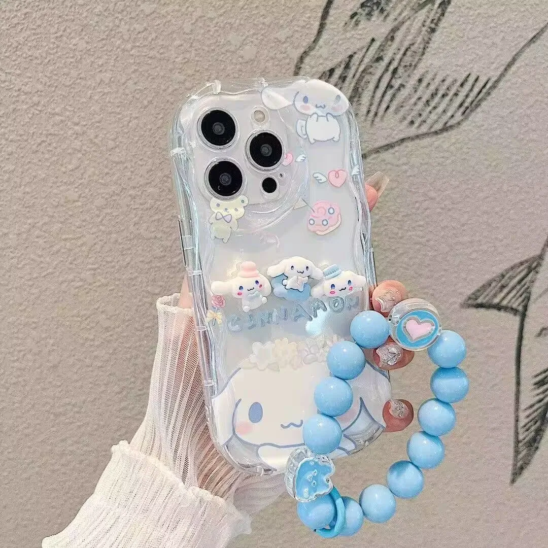 Фото Чехол-браслет с 3D-куклой My Melody Cinnamoroll для VIVO V70 FE V60 V50 V40 Lite V30 V30E V29E V27E V25E V23E V27 V25 Y05 Y400 Pro №2