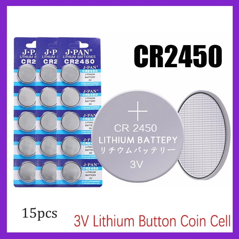 

CR2450 3V Button Battery 10-30pcs DL2450 BR2450 Button Battery for Toy Car Key Remote Watch LED Light