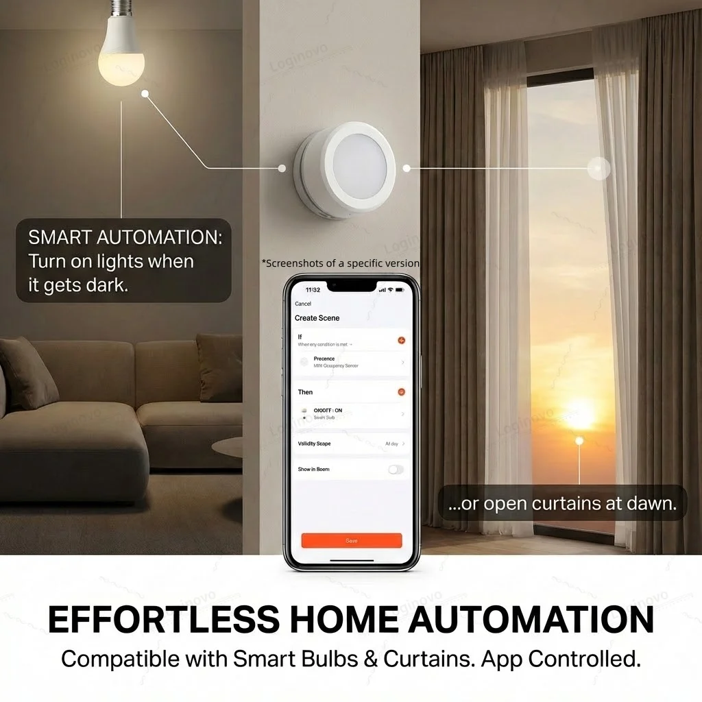 Фото Датчик освещенности ZigBee: измеритель яркости, детектор освещения (LUX), отслеживание уровня освещения, домашняя автоматизация с поддержкой Smart Life, TUYA, Z2M. №4