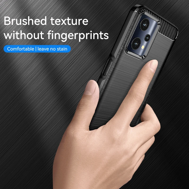 For Realme 9 Pro Case For Realme 9 Pro Cover Funda Coque Soft Silicone Carbon Fiber Shockproof Phone Bumper For Realme 9 Pro