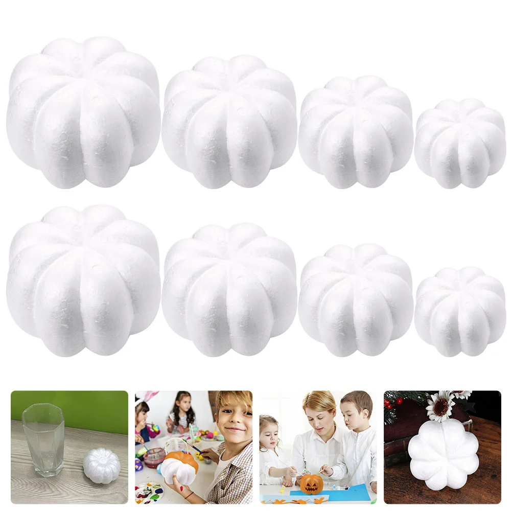 

Pumpkins Pumpkinwhiteartificial Decorating Diy Fake Styrofoamcraft Decor Decorative Small Mini Decorations Crafts Harvest Mold