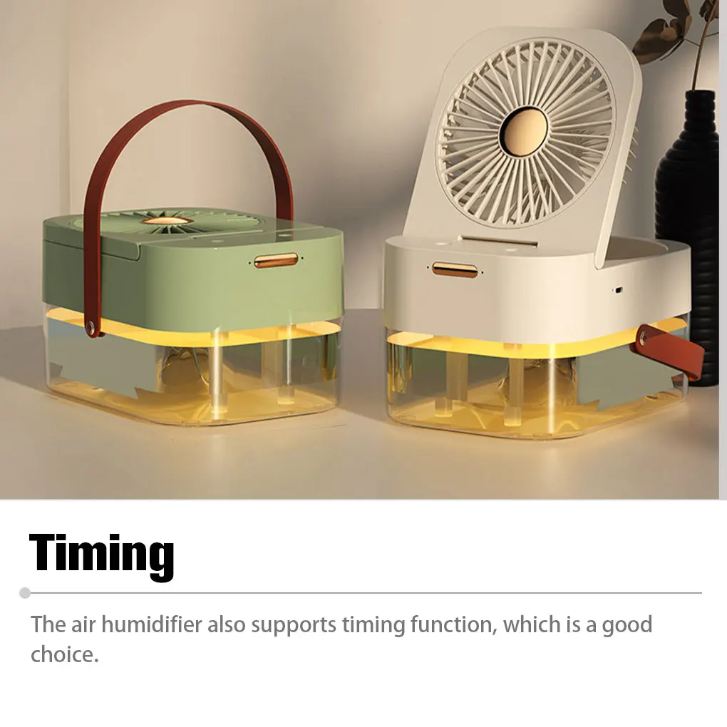 

ABS Air Humidifier 3 Gear Adjustable Brushless Motor Quiet Running Replacement 2.5L Mini Diffuser Humidifying Fan