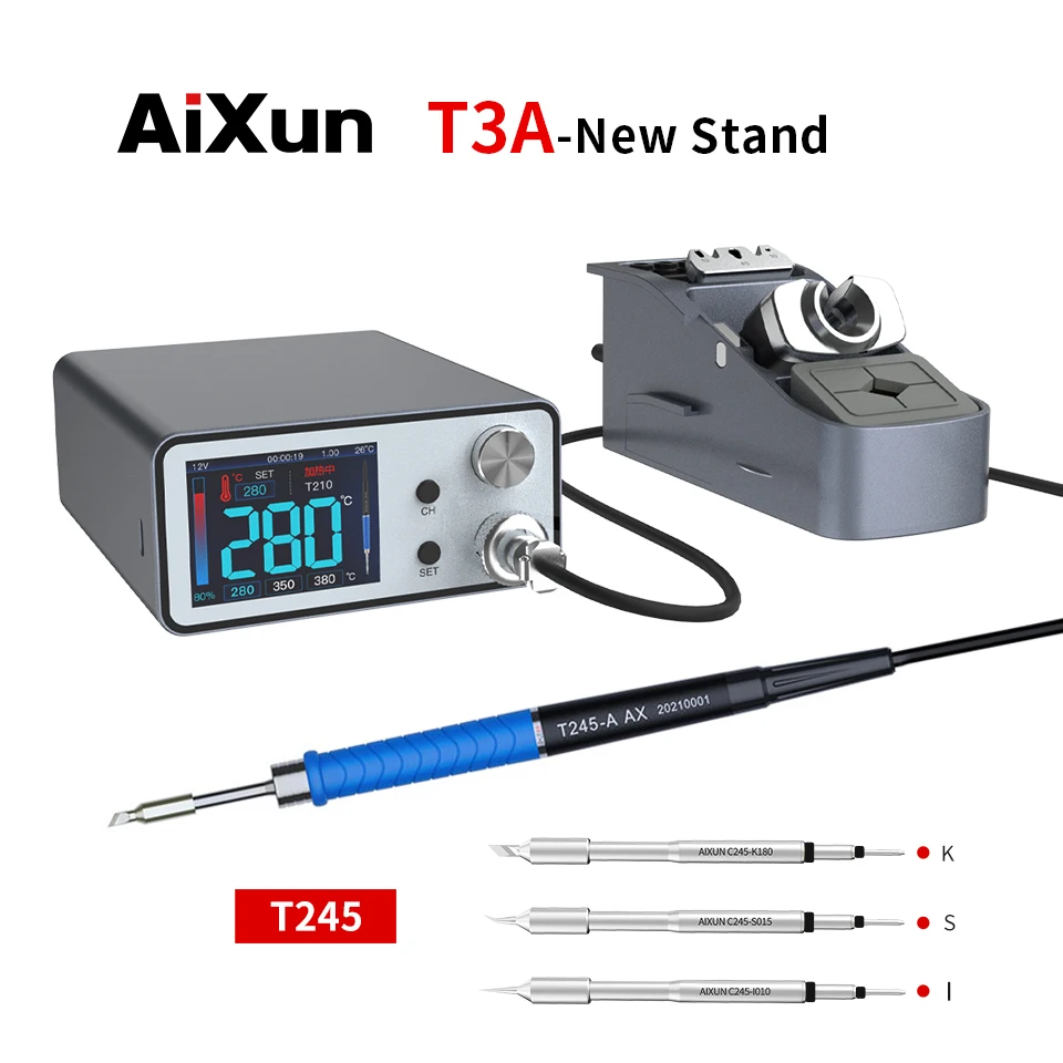 

Паяльная станция AiXun T3A, 200 Вт, с ЖК-дисплеем