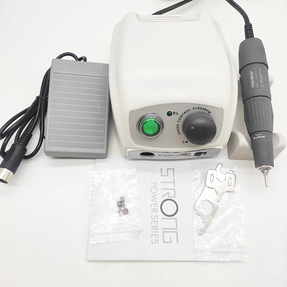 

65W Nail Machine Strong 207B Control Box 35000RPM Marathon H37L1 Электрическая дрель для ногтей Маникюр Профессиональные инструменты для маникюрного салона