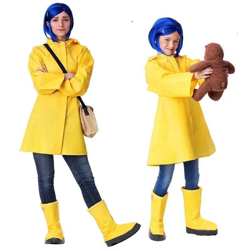 Толстовка с капюшоном для косплея Coraline Wybie loндс Женский костюм на Хэллоуин