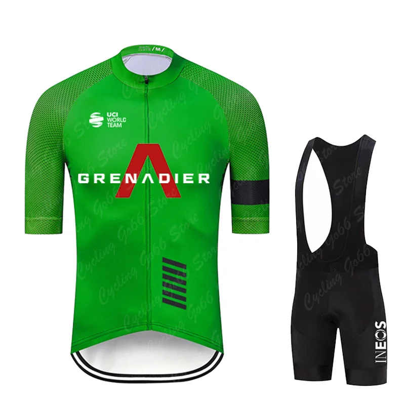 

Ineos Grenadier Bike Cycling Jersey Set Men's Short Sleeve Mountain Uniform Ropa Ciclismo Cycling Maillot Cycling Clothing Suit