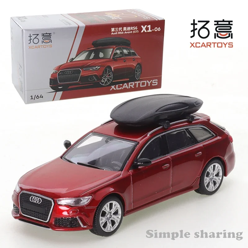 

XCARTOYS 1/64 миниатюрный игрушечный автомобиль из сплава Audi RS6 Avant(C7) металлический красный металлический Литая модель автомобиля игрушки для детей Коллекционная модель