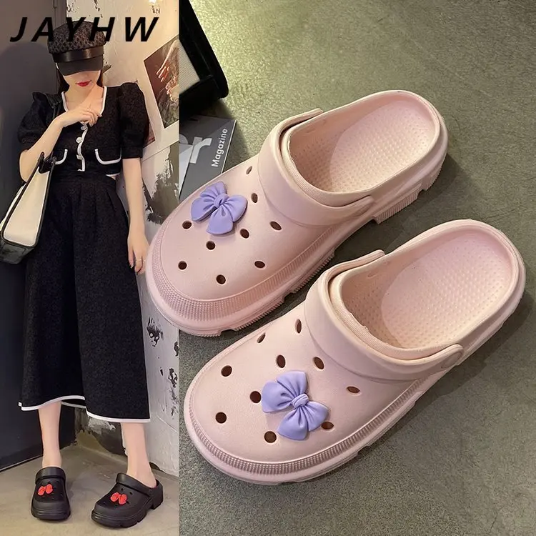 

2022 New Summer Thick-soled Slippers Women's Baotou Outer Wear Casual Sandals Women's Home Indoor Sandals Women's