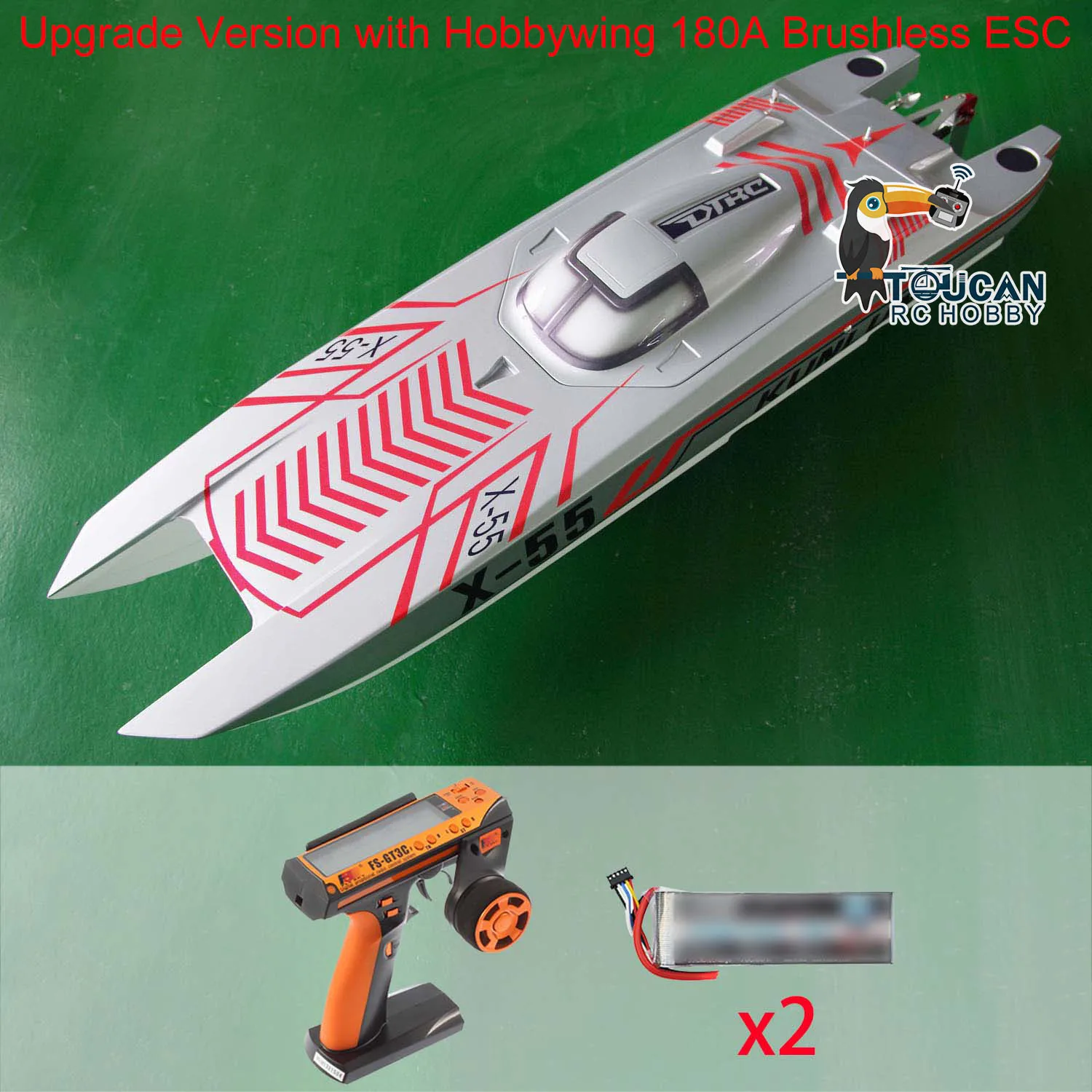 Игрушки DTRC X55 130 км/ч водонепроницаемые гоночные лодки с дистанционным