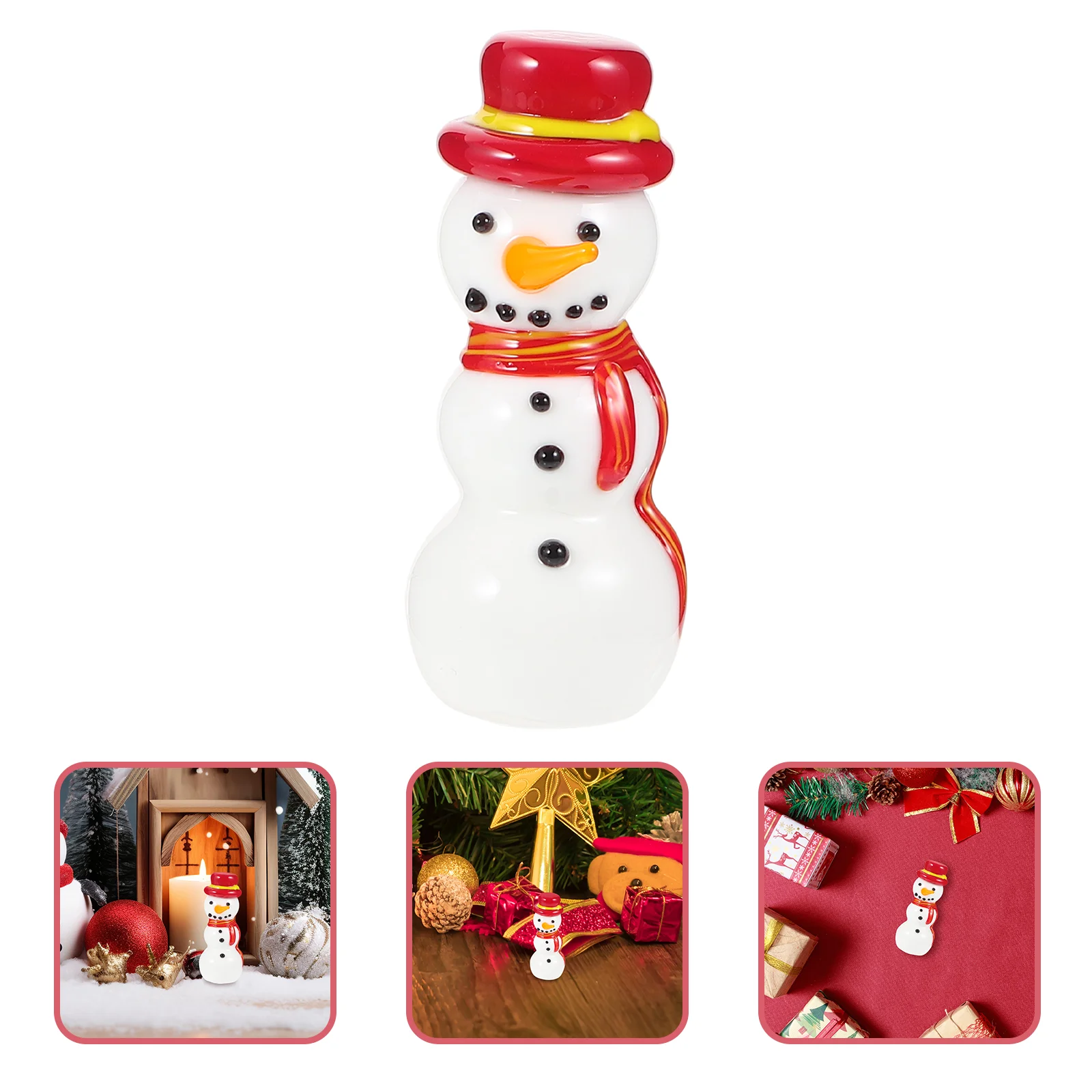 

Micro Landscape Ornament Christmas Crafts Desktop Scene Decors Snowman Decorations Xmas Ornaments