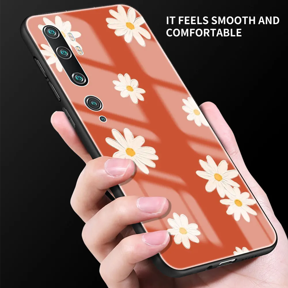 Чехол для Poco X3 NFC F3 M2 Pro X2 F2 C3 Жесткий GT фоточехол с летними цветами и маргариткой |