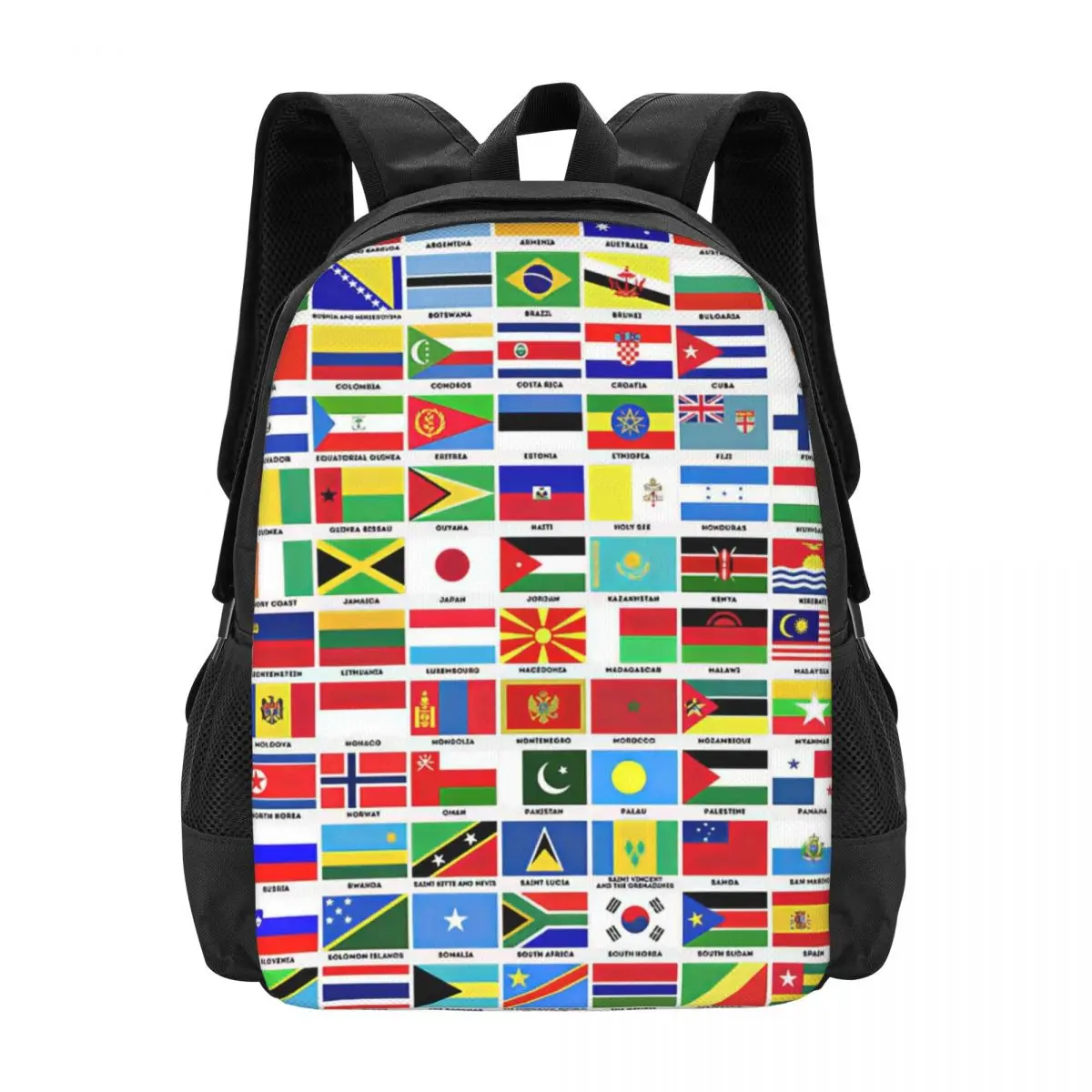 Flags Of The World Backpack for Girls Boys Travel RucksackBackpacks for Teenage school bag