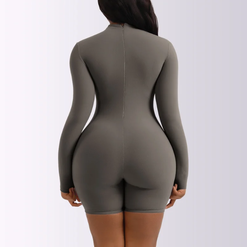 Fleece Lined Thermal Underwear Turtleneck Bodysuit Long Sleeve Body Shaper for Women Shaperwear Thermal Undershirt Tank Tops