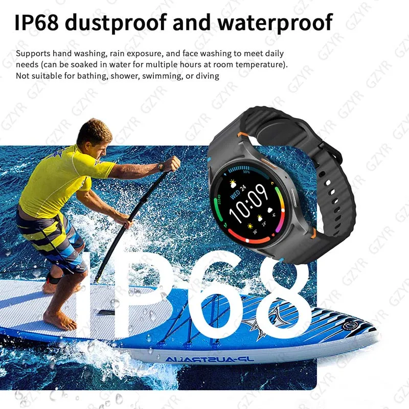 Новинка для Galaxy Watch 7 мужские умные часы GPS спортивная трек AMOLED-экран HD Bluetooth вызов