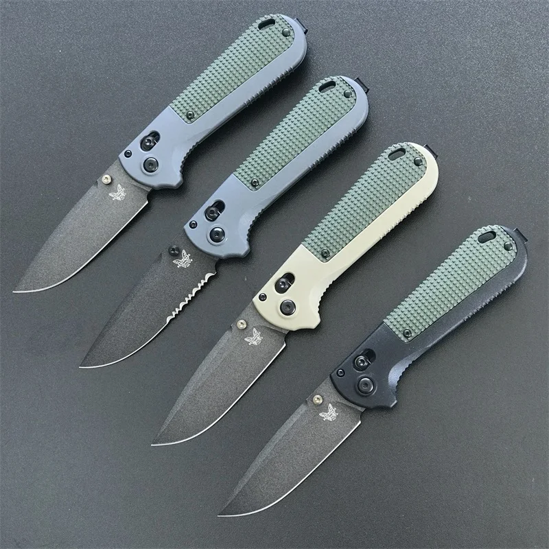 

D2 Blade BENCHMADE 430BK Tactical Folding Knife Nylon Fiber Handle Outdoor Camping Saber Security Defense Pocket Knives