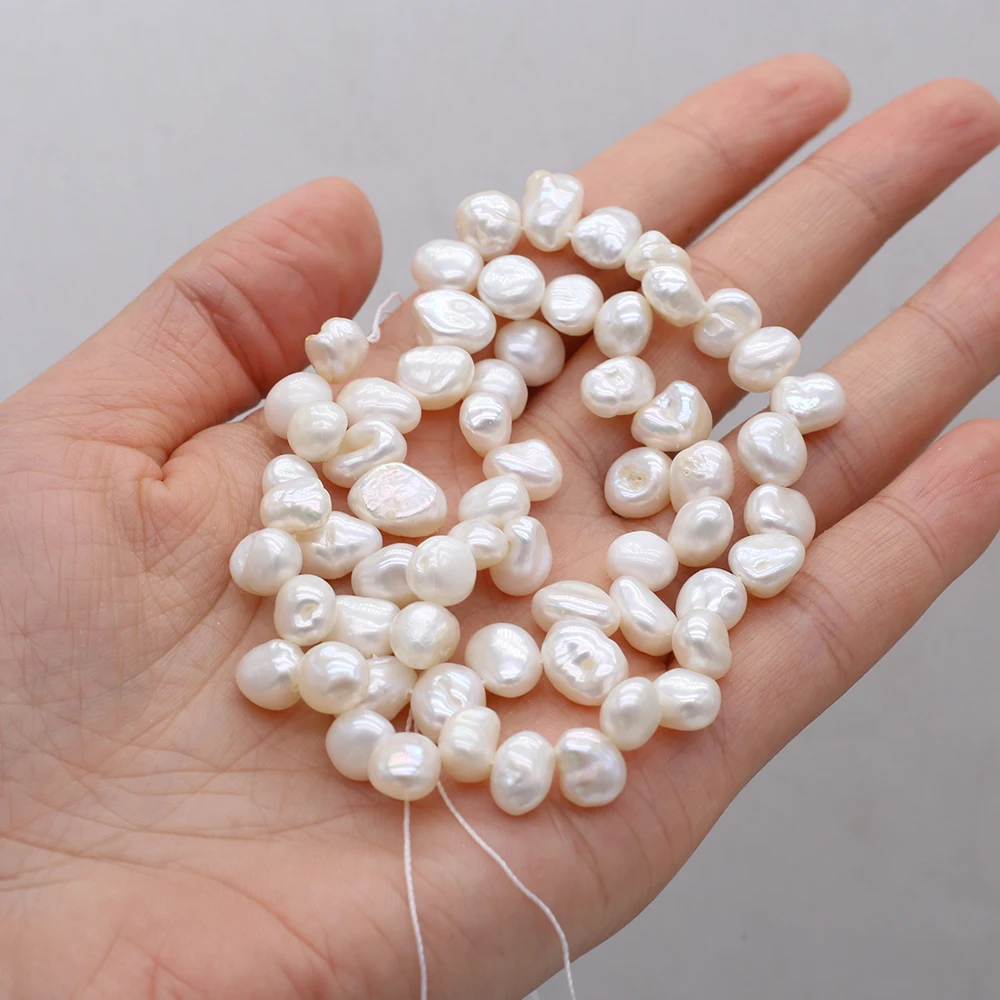 

Natural Freshwater Partial Pore Regeneration Bead Spacer Beads for Women Jewelry Making Elegant Bracelet DIY Necklace 13 Inches