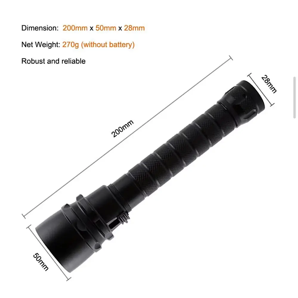 5pcs XM L2 Beads Waterproof Professional Powerful Super Bright Led Scuba Diving Flashlight Diver Light Underwater Drop Shipping |