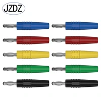 jzdz 10pcs 4mm banana plug nickel plated banana pin electrical connector accessories j 10012