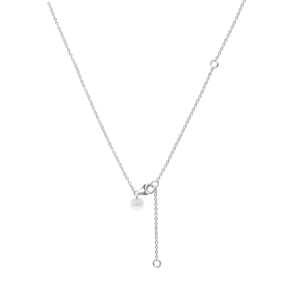 

Женская цепочка из серебра S925 пробы, регулируемая темпераментная Серебряная цепочка, цепочка для воротника без одежды, повседневные аксесс...