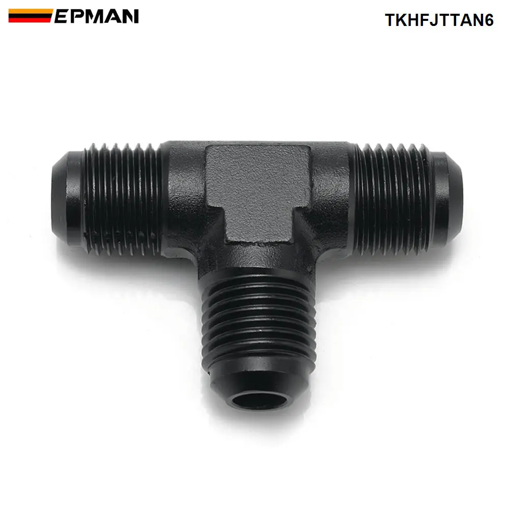 EPMAN Алюминий AN6 Мужская резьба Раструбный тройник Соединение Т-образная труба