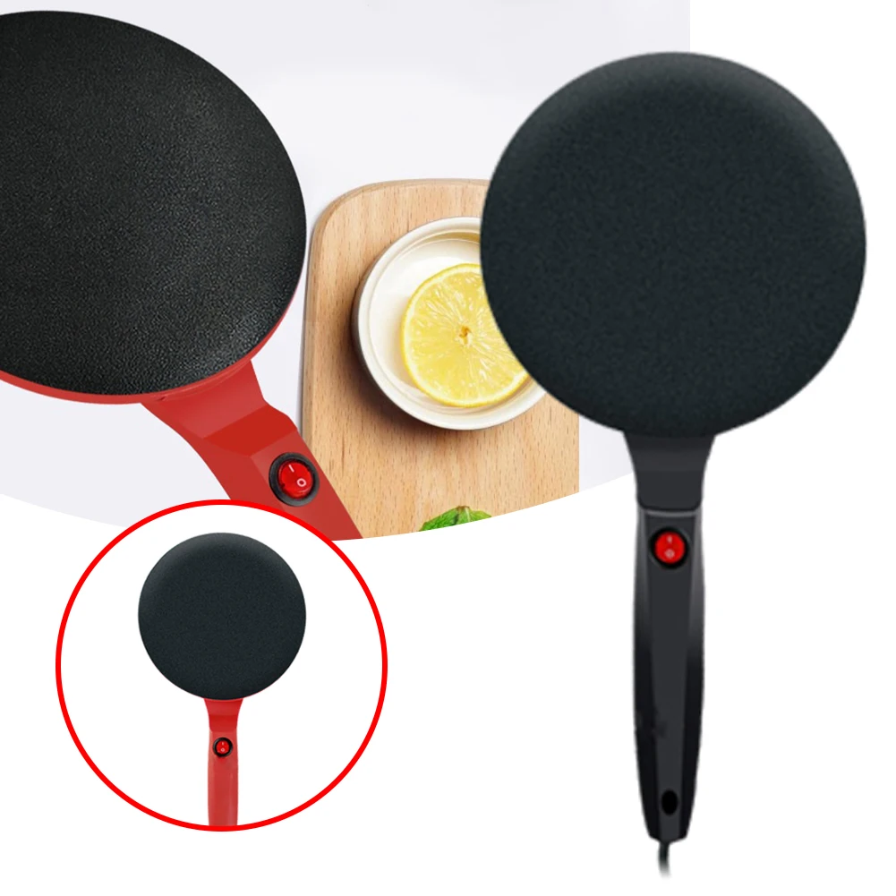 

Crepe Maker Non-Stick Fasting Heating Griddle Crepe Pan Dipping Plate with Long Handle for Blintzes Pancakes Kitchen Appliance