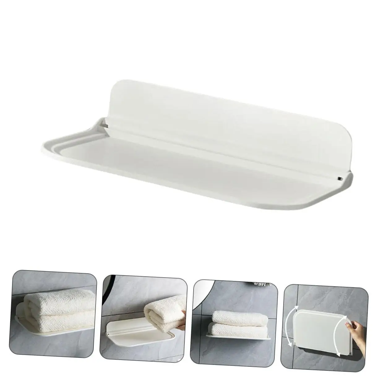 Складная настенная вешалка для хранения стойка держатель бумажных полотенец