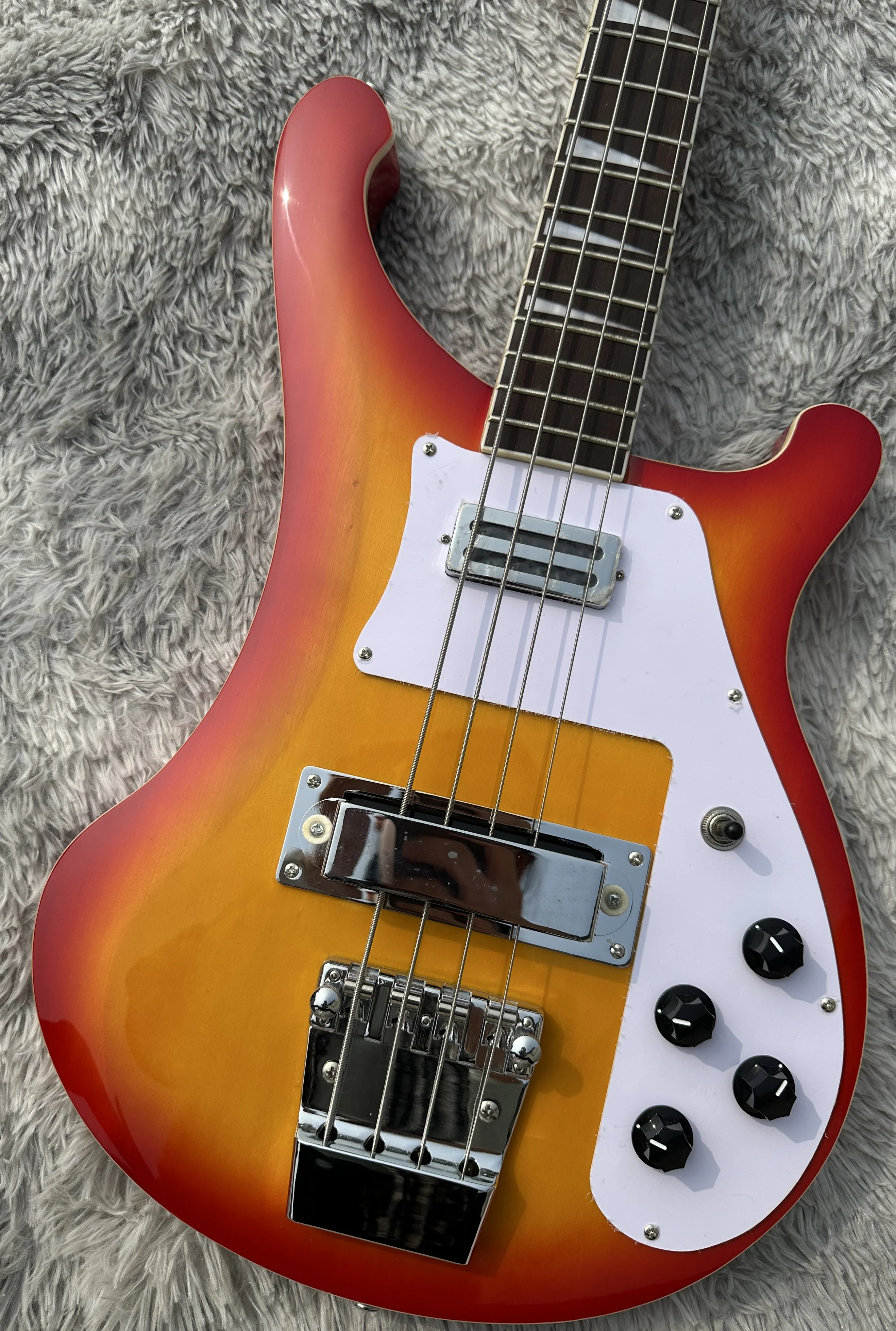 Ricken 4003 бас-гитара электрогитара восход солнца цвет подсолнуха хромированная