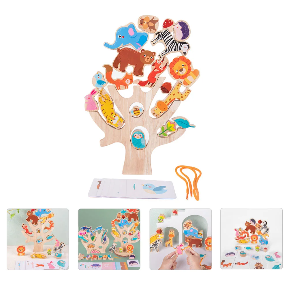 

Kid Toys Children Educational Wooden Stacking Games Blocks Early Learning Paper Board Parent-child