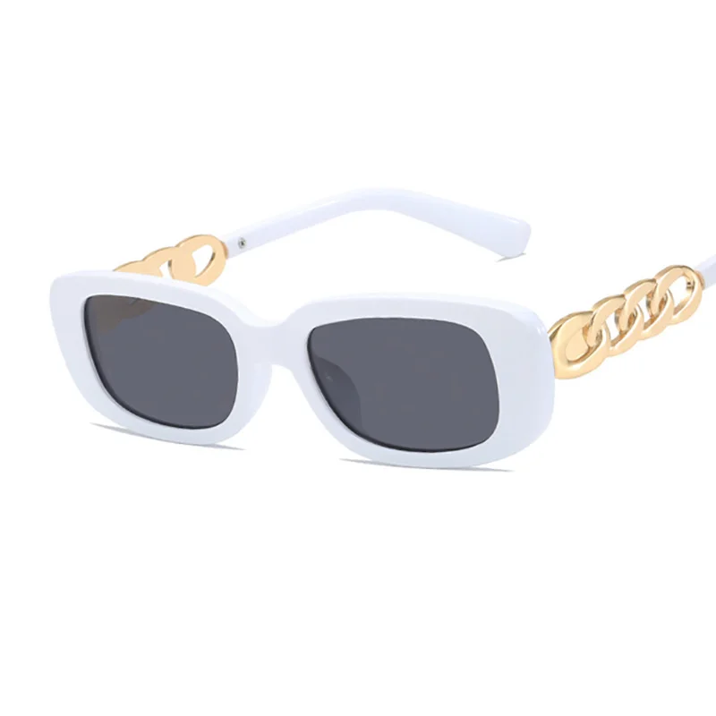

2023 Luxury Design Small Frame Sunglasses for Women Personality Pink Eyeglasses Trendy Twist Metal Temple Eyewear Oculos De Sol