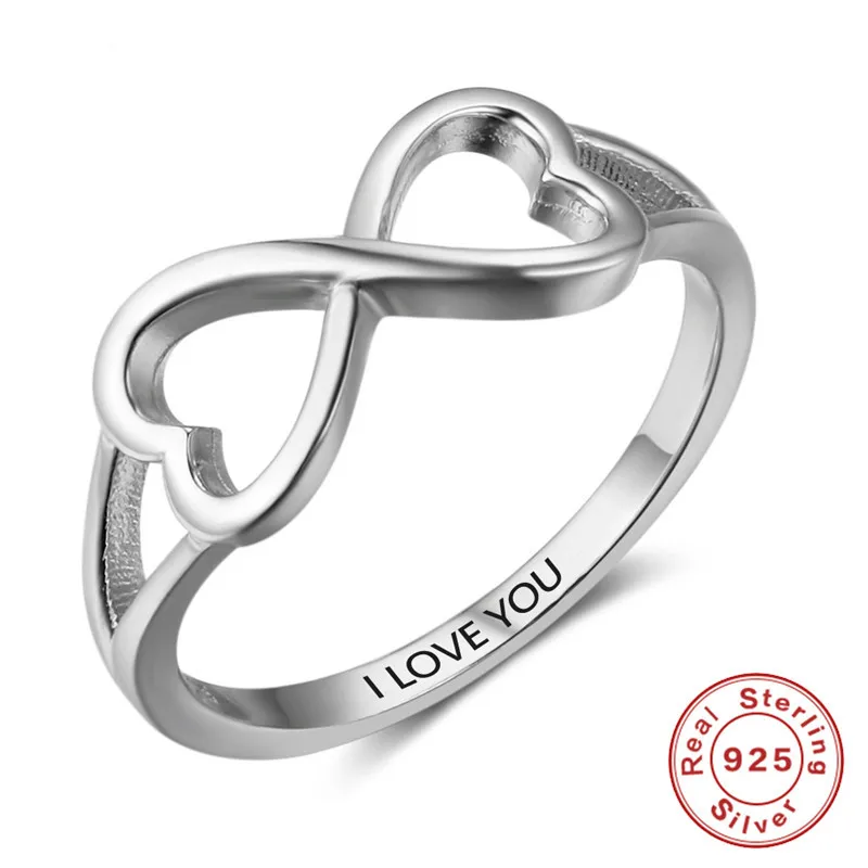 

2022 New Top 100%925 Sterling Silver I LOVE YOU Ring s925 Silver Ring Give Girlfriend Gift Fashion Party Gift Wholesale