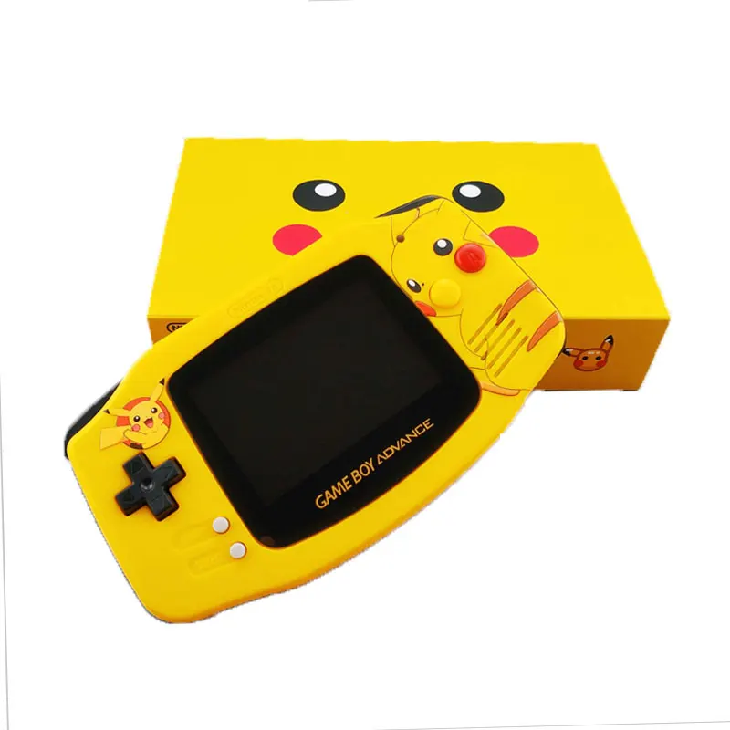 GAMEBOY GBA Handheld Game Console Pokemon Anime Figures Pikachu Highlight Color Display Nostalgia Collectable Toy Keepsake Gifts