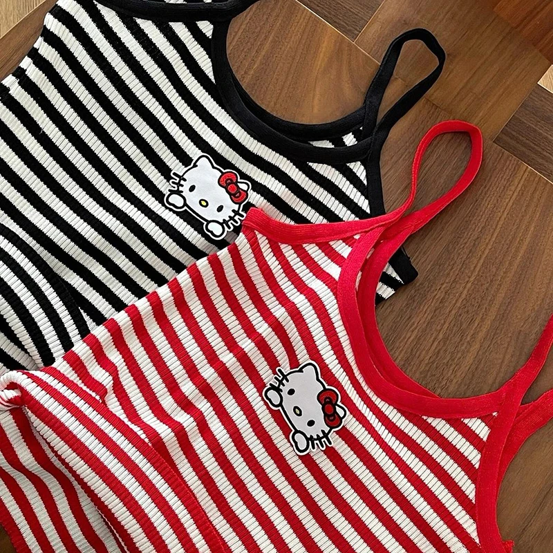 Hello Kitty Kawaii Sanrio Летняя Повседневная Мягкая Милая девушка милая крутая ветровка Y2k