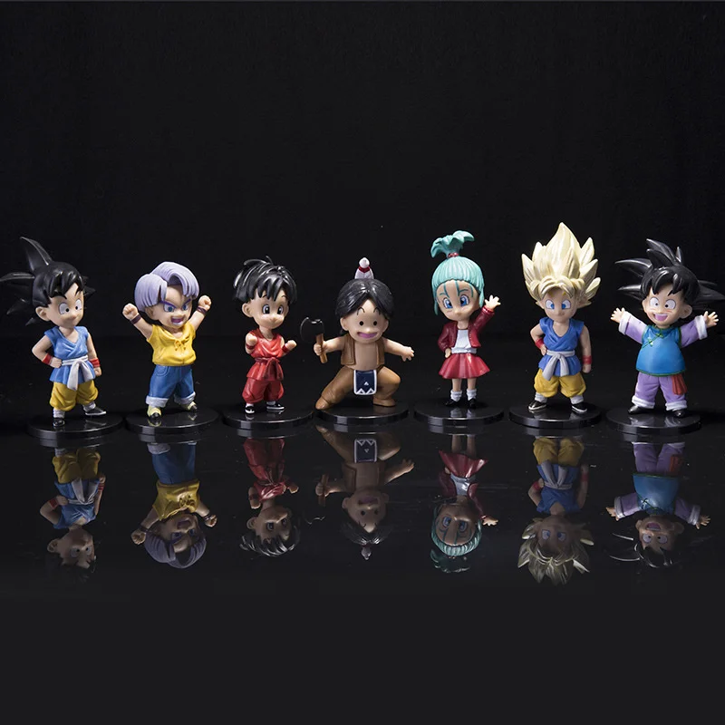

12cm Dragon Ball Z Super Saiyan Anime Figurine Model GK Rose Goku Action Figure DBZ Gohan Figures Vegeta Statue Collection Toy