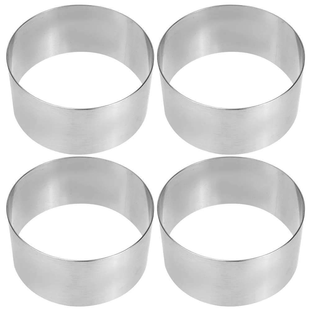 

4Pcs Diy Food Cookie Frost Form For Cakes Cake Rings For Baking for Kitchen