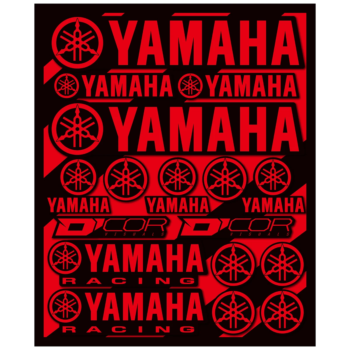 Наклейки Yamaha Reflective для мотоцикла с логотипом на бак набор Mt 07 09 Yzf R1 R3 R6 R15 Tracer Nmax Tmax Xmax Fz1 Fz6 Fz8 Raptor.