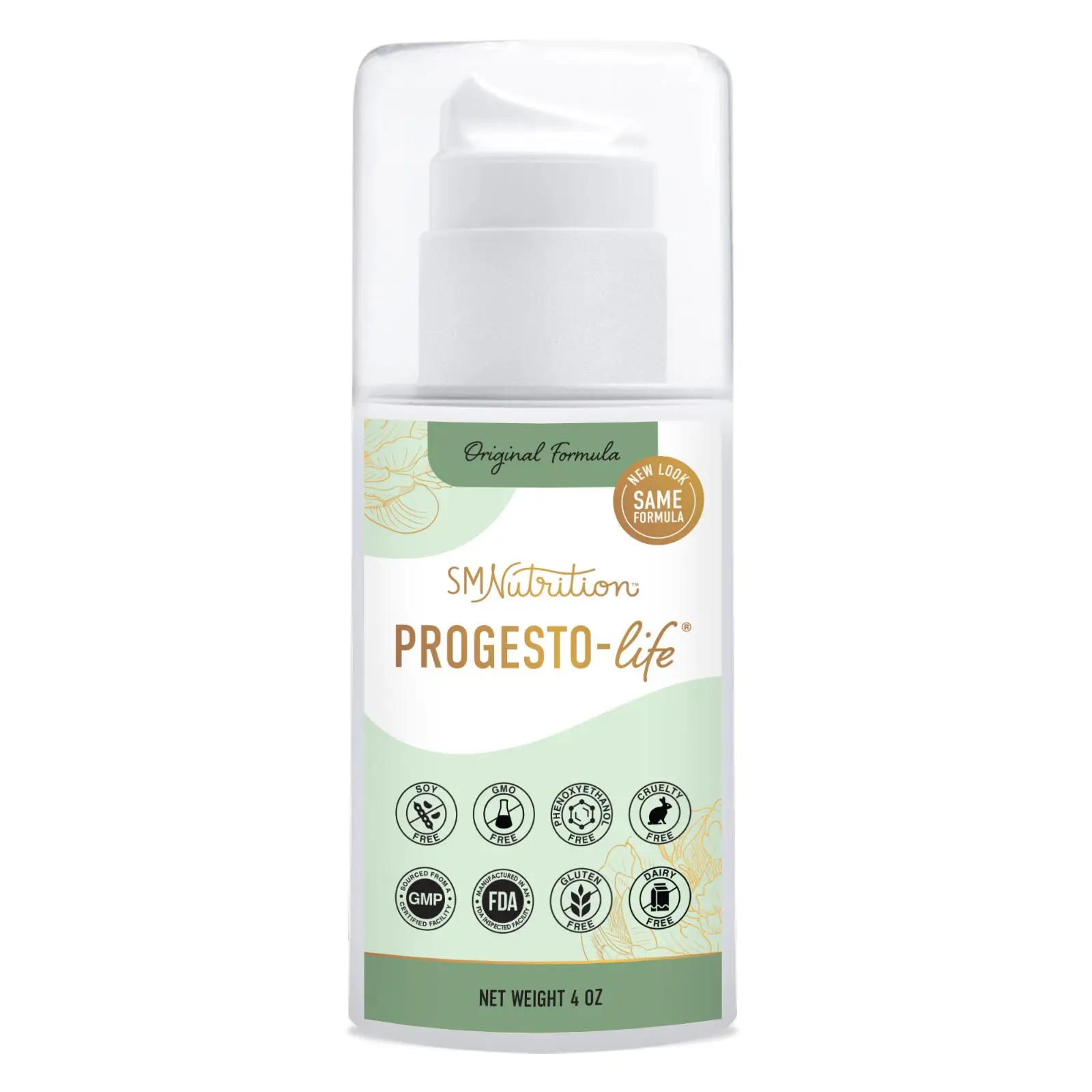 

Progesto Cream - 4oz Pump of 2000mg Micronized USP Progeste rone Estrogen Deficiency Balance Feminization Cream