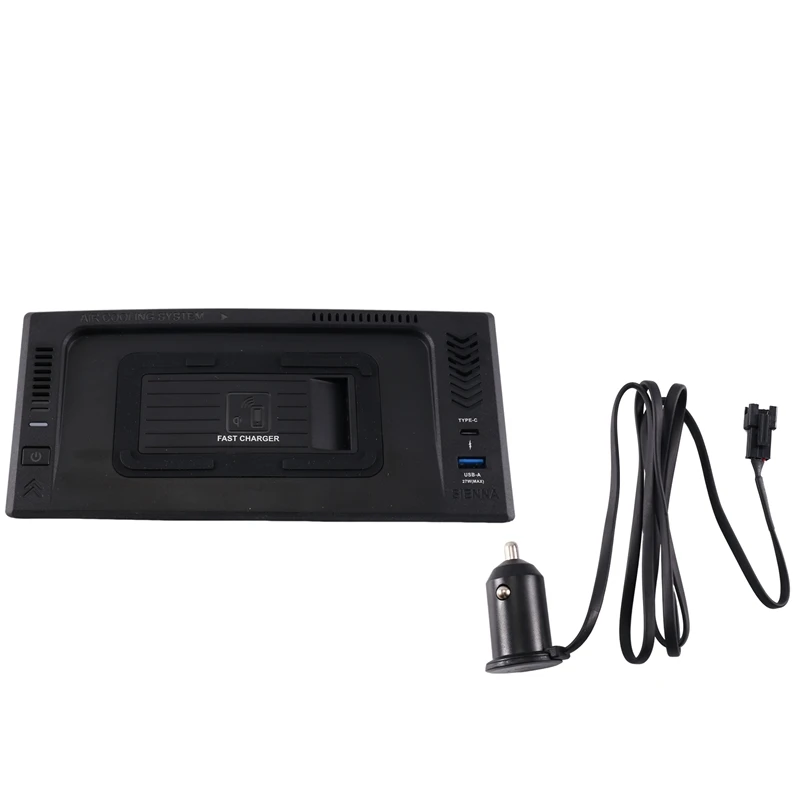 

ABS Wireless Charger For Toyota Sienna 2022 2023 Accessories Phone Fast Charger Plate Holder