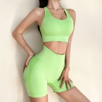 seamless yoga leggings set woman 2022 new summer gym suit sportwear fitness outfits fashion female clothing moisture wicking