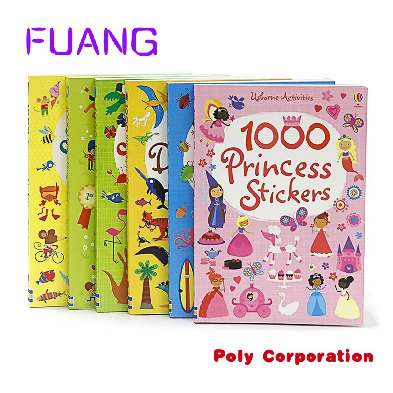 Manufacturers High Quality Custom Printing Full Color Children Activity Rewards Kids Happy Planner Reusable Sticker Book