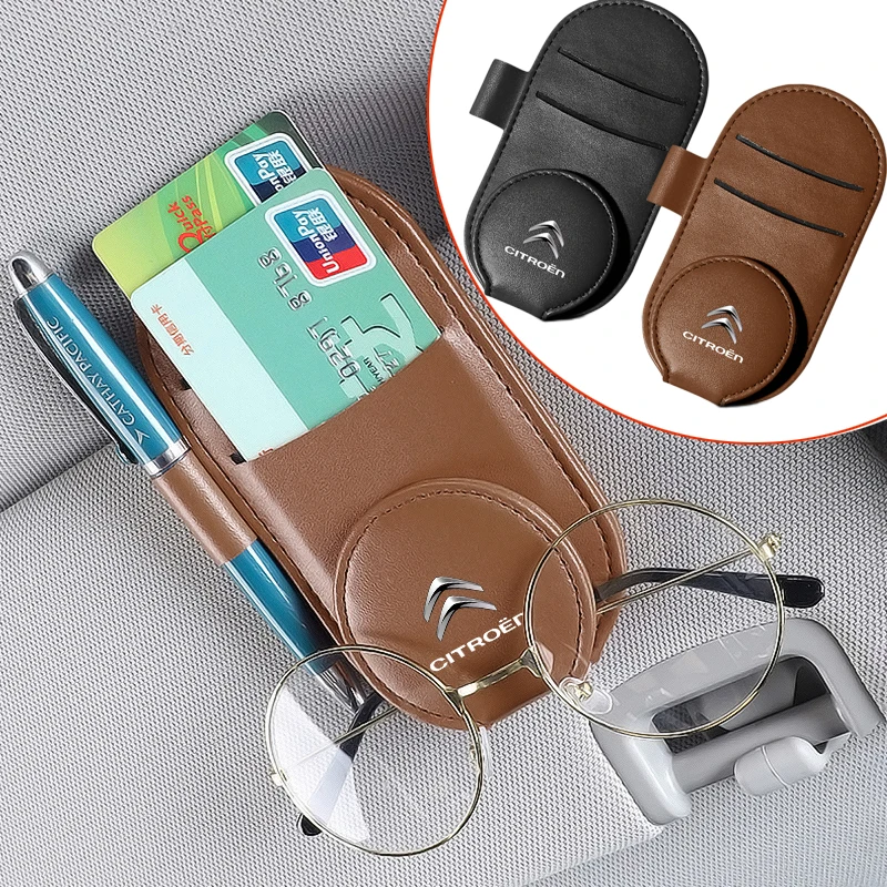 

1pcs Car Multifunctional Sun Visor Glasses Clip Auto Accessories for Citroen C0 C1 C2 C3 Picasso Cross Cactus C5 C6 C4L DS3 DS5