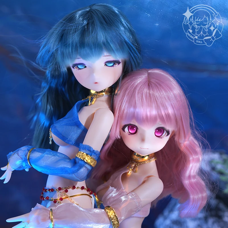 Original 1/4 Imomodoll TIAMAT MJD BJD Doll White/Tan Skin Soft Rubber 2.0 Version Girl Toys Diy Dress Up,no Makeup,no Clothes