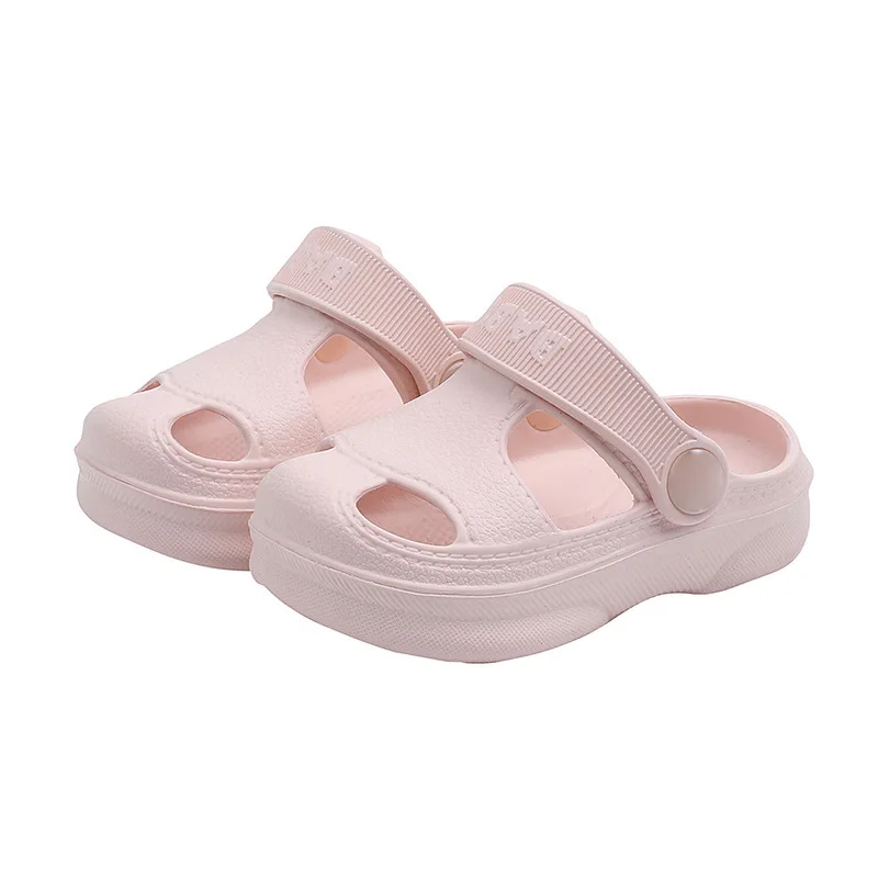 

Colorful Children Slippers Summer Boy Baby Beach Comfortable Sole Shoes Soft Baby Girl Toddler Candy Color Letter Design Sandals