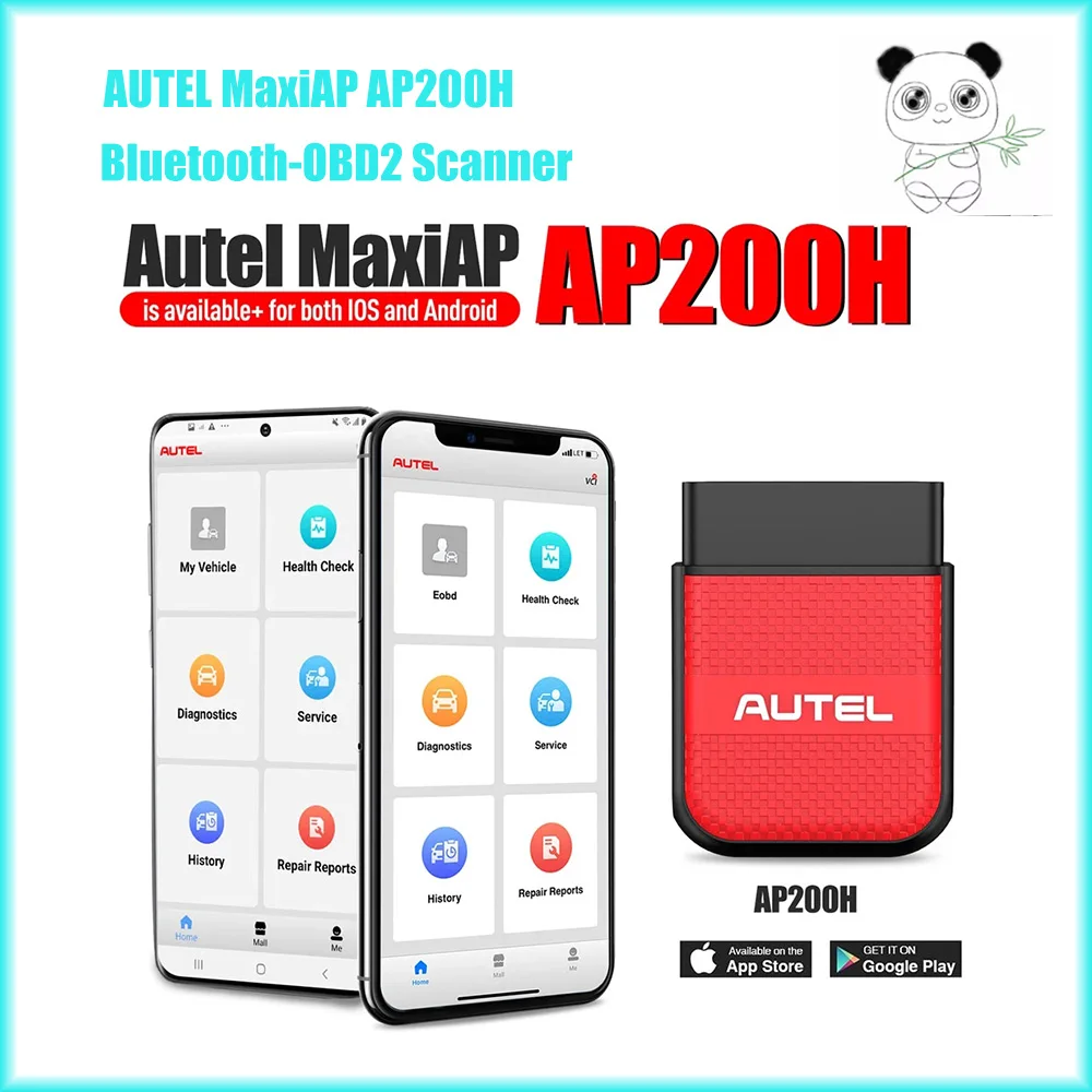 

AUTEL MaxiAP AP200H Bluetooth OBD2 Scanner for IOS and Android Engine/Tran/ABS/SRS For All Vehicles Car Diagnostic Tool PK AP200