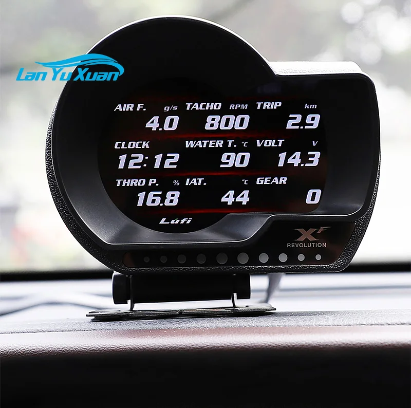 

Upgrade Universal Real time Monitor Alarm LCD Screen Display for Universal OBD XF Scanner Car Diagnosis Auto Meter Gauge