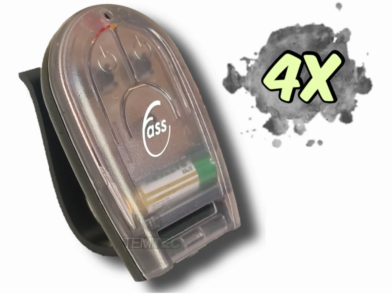 

CONTROLE PORTÃO ALARME 433,92MHz FASS RCG PPA AGL FUMÊ 04UN