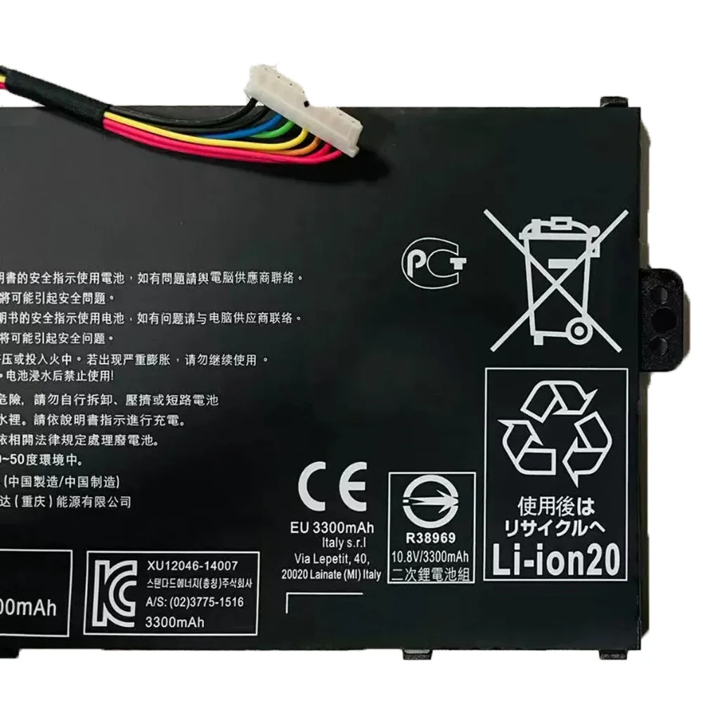 Аккумулятор для ноутбука AC15A3J AC15A8J 10.8V 36Wh 3490mAh для Acer Chromebook 11 C735 C735-C7Y9 CB3-131 R11 C738T CB3-131 CB5-132T (art.: 3920dbb22487d) - 3920dbb22487d
