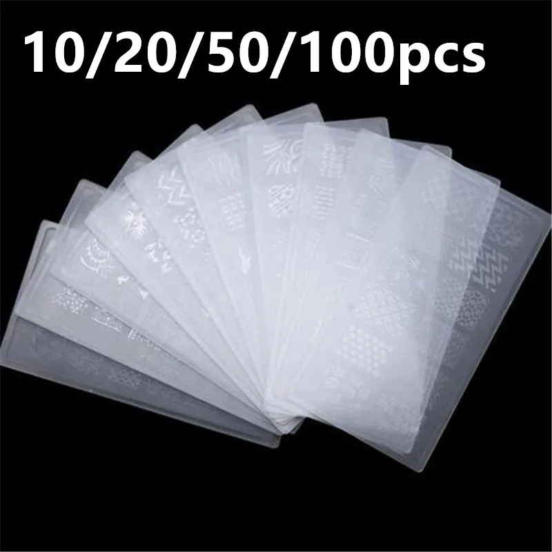 

10/20/50/100 шт., пластины для стемпинга ногтей