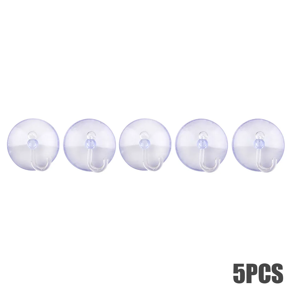 

Крючки на присосках, прозрачные, резиновые, 5 штук